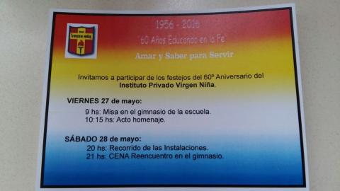 60 aniversario del Instituto Virgen Niña